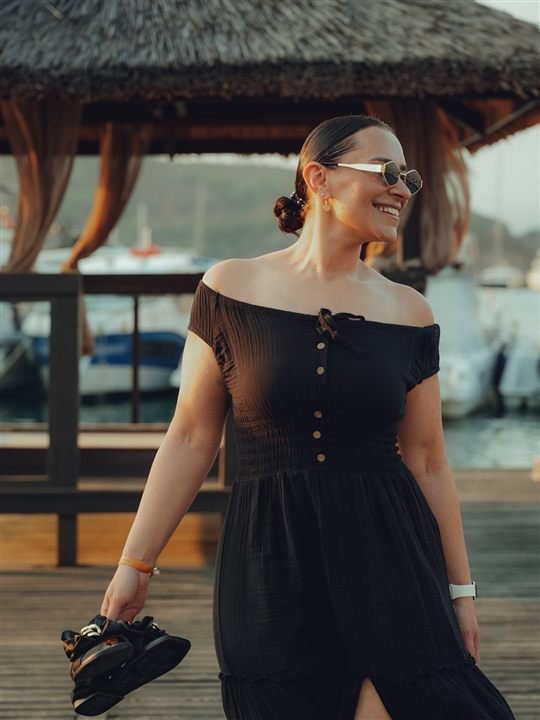 Fethiye marina gün batımı gelin portresi